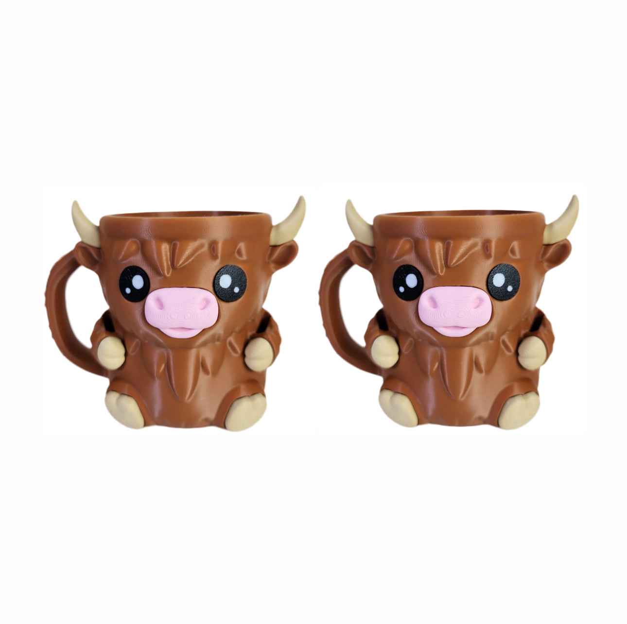 3D Printed Highland Cow Ice Cream Pint Holder