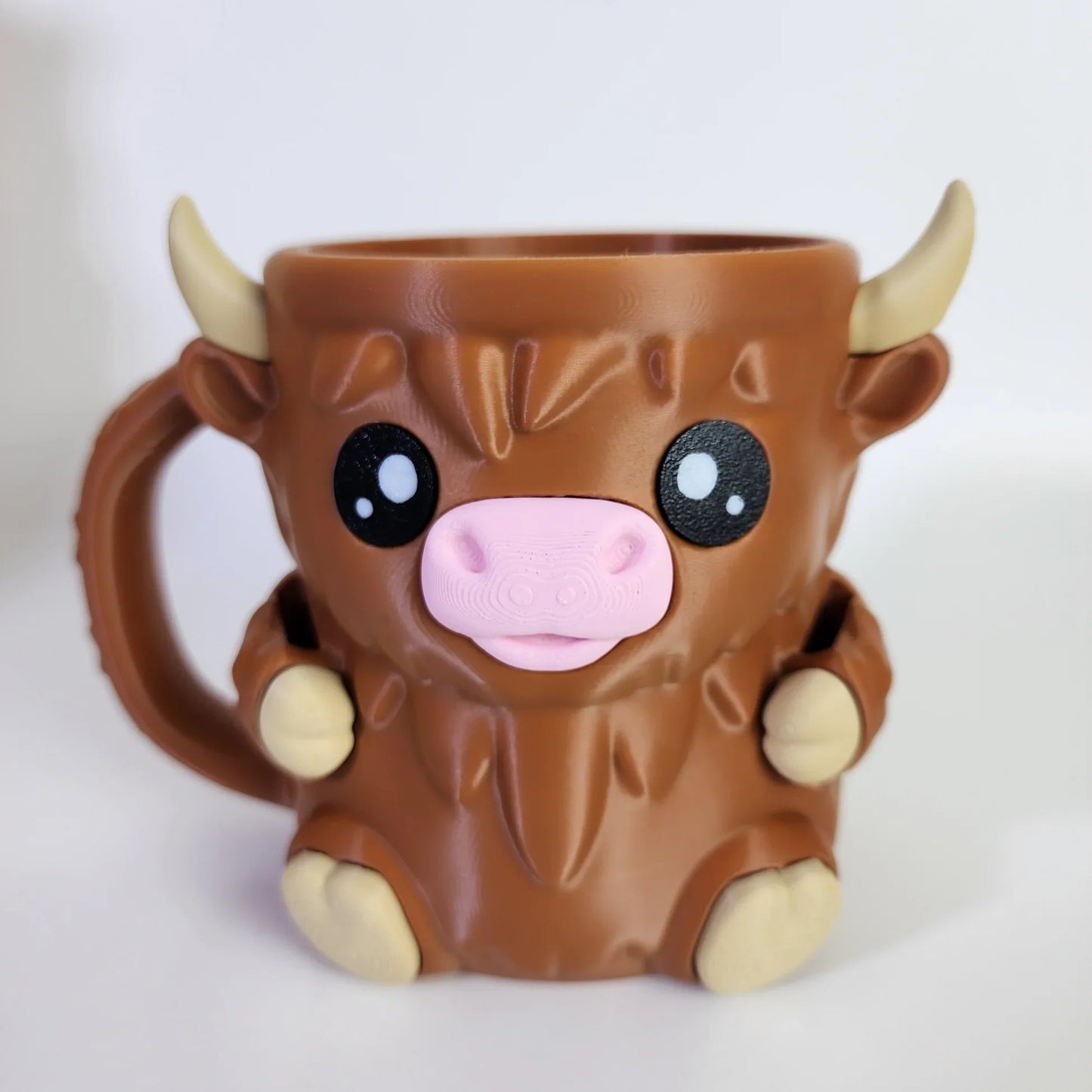 3D Printed Highland Cow Ice Cream Pint Holder