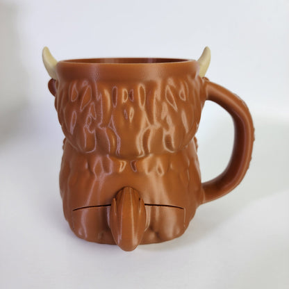 3D Printed Highland Cow Ice Cream Pint Holder